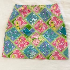 Lilly Pulitzer | Vintage Surf N Patch Skirt
